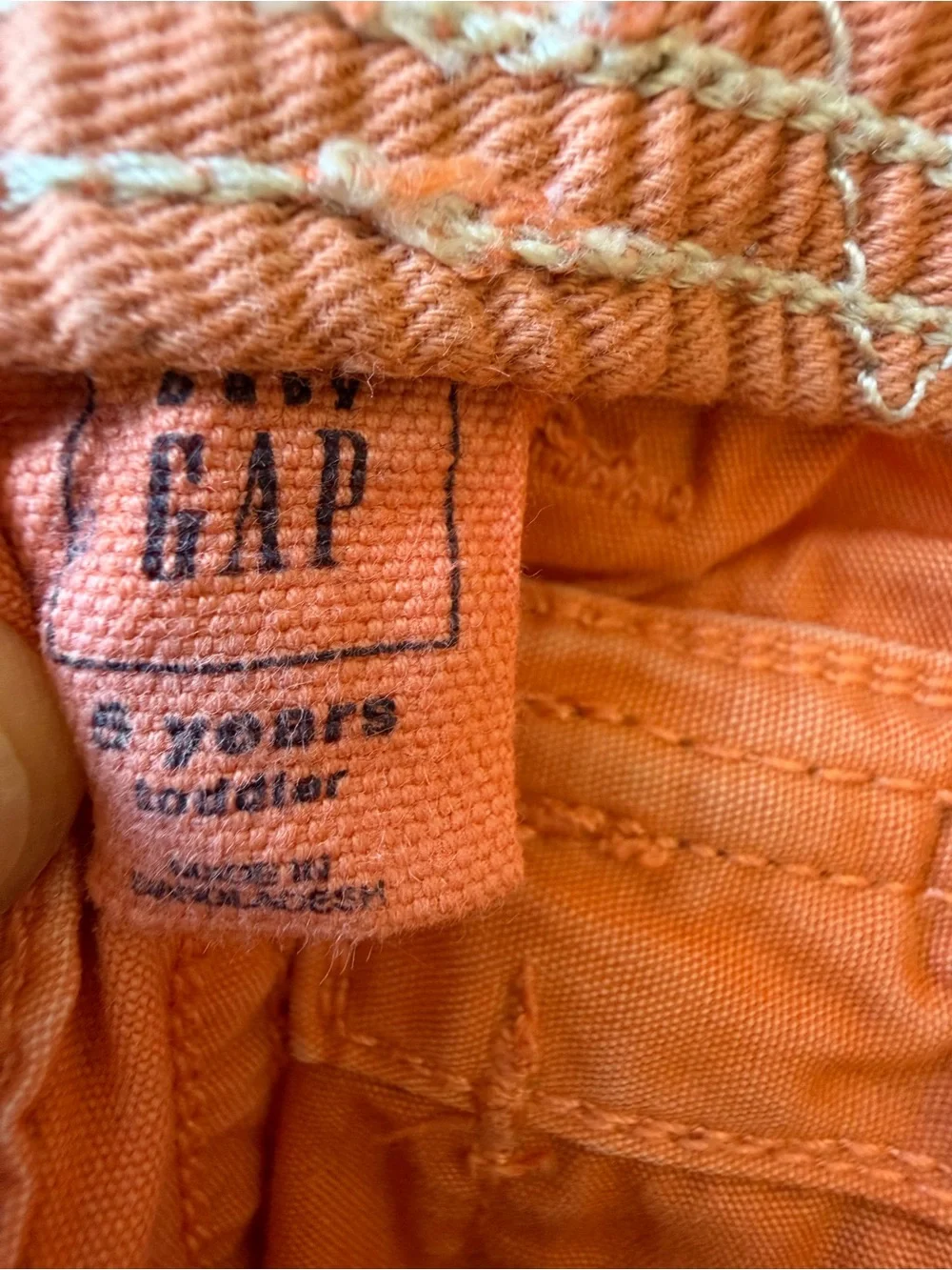 GAP Boys Orange Cargo-Style Pull-On Shorts